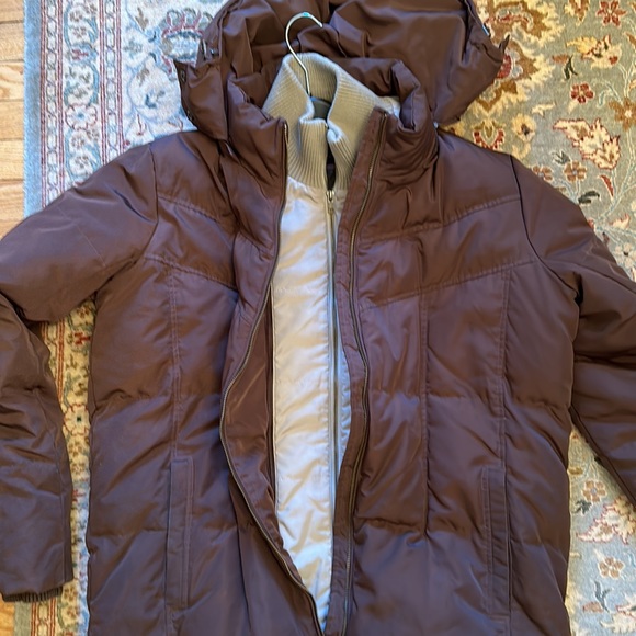 Coldwear Singapore brown men jacket coat removable hood zipper down feathers - Picture 4 of 11